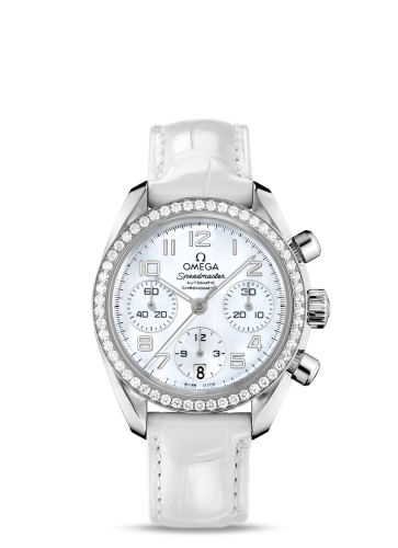 Omega Speedmaster Date 38 Stainless Steel / Diamond / MOP